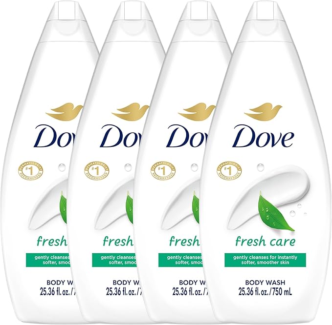 Dove Body Wash with Skin Natural Nourishers for Instantly Soft Skin and Lasting Nourishment Deep Moisture Effectively Washes Away Bacteria While Nourishing Your Skin 22 oz, 4 Count - Image 2